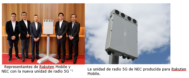 Rakuten Mobile y NEC comienzan a producir equipos de radio Open RAN 5G